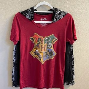 Women’s Harry Potter Halloween Shirt with Hooded Cape